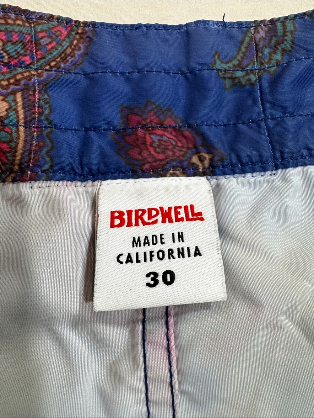 Birdwell Beach Britches Men’s Ltd edition Paisley Swim Trunks Board Shorts Sz 30 - Picture 2 of 9